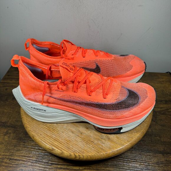 Nike Air Zoom Alphafly Next% Bright Mango Citron Men's Size 14 Shoes CI9925-800